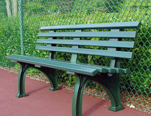 4ft Courtside Bench Green