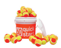 Quick Start 60 Quick Start Orange Felt Ball Bucket 72 Balls